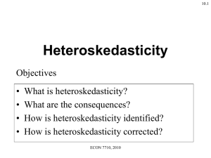 Heteroskedasticity