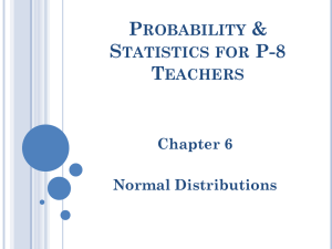 Probability & Statistics for P-8 Teachers