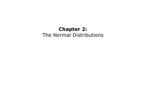 Chapter 2 Normal Curve