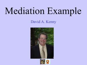 Detailed Example - of David A. Kenny