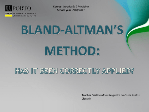Bland-Altman`s Method