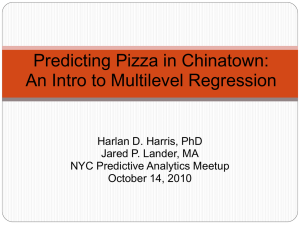 NYC PA Meetup Multilevel Models