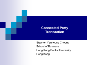 Connected Party Transaction