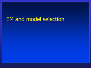 Segmentation and Fitting by EM