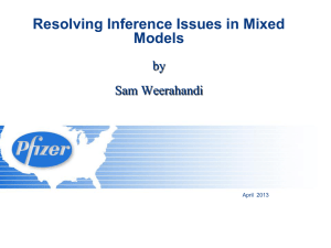 Resolving Inference Issues in Mixed Models