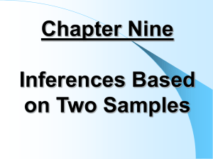 ISE362Chapter Nine Inferences