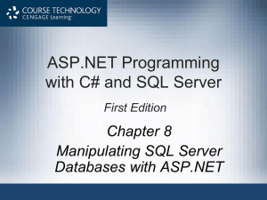 ASP.NET Programming with C# and SQL Server First Edition