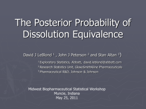 The Posterior Probability of Dissolution Equivalence