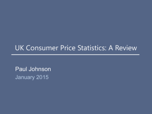 UK Consumer Price Statistics: A Review