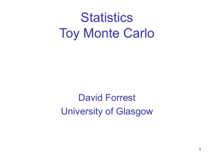 Statistics Toy Monte Carlo