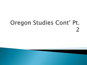 Oregon SCORP and State Parks Economic Studies Pt 2