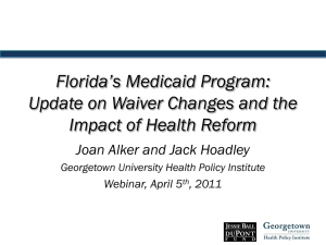Florida Medicaid Update Presentation April 2011