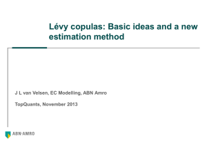 Lévy copulas – Basic ideas and a new estimation method