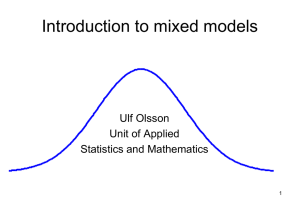 Generalized linear mixed models
