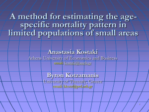 A method for estimating the age-specific mortality pattern in limited