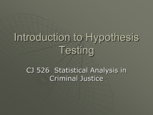 Hypothesis testing 2