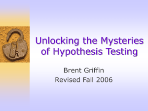 Seven Steps in Hypothesis Testing