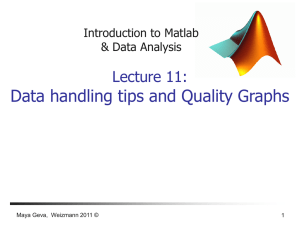 Introduction to Matlab & Data analysis