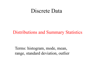 Discrete Data Slides