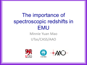 The importance of spectroscopic redshifts in EMU