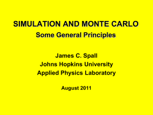 simulation and monte carlo - The Johns Hopkins University Applied