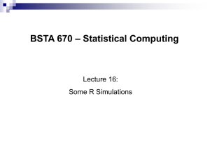 Simulations in R Examples