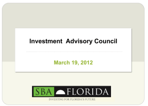 Slide Presentation - Florida State Board of Administration