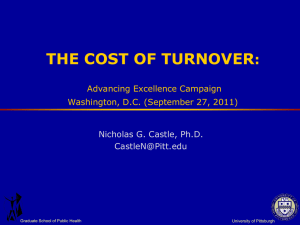 The Cost of Turnover - Kentucky Association of Health Care Facilities