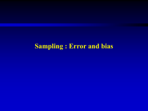 PPT Sampling error and bias