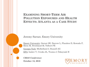 An examination of exposure measurement error from air