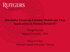 Alternative Errors-in-Variables Models and Their Applications in