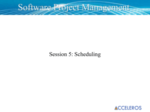 SoftwareProjectManagent_Scheduling