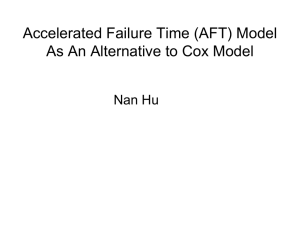 Accelerated Failure Time (AFT)