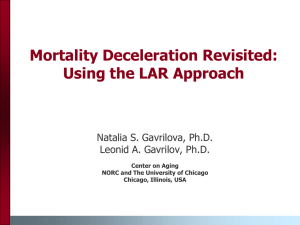 Mortality Deceleration Revisited: Using the LAR Approach