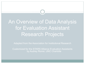 Data Analysis 101 - STARS Computing Corps