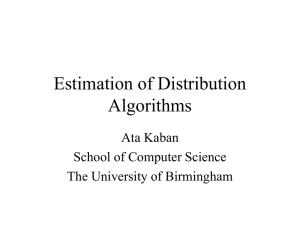 Estimation of Distribution Algorithms