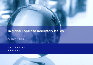 Regional Legal and Regulatory Issues