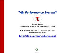 Tuning and Analysis Utilities