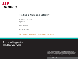 Trading & Managing Volatility