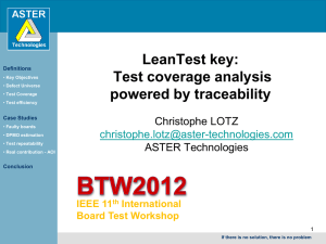 Test coverage analysis powered by traceability