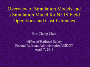 Overview of Simulation Models and a Simulation Model for NHIS