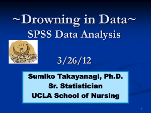 Drowning in Data? - UCLA School of Nursing