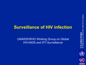 Presentation on HIV surveillance