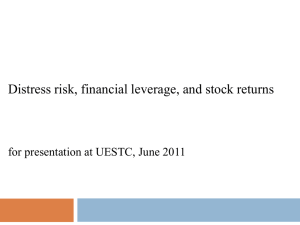 Distress Risk, Financial Leverage, and stock returns