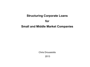 Structuring Small and Middle Market Loans