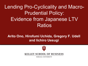 Evidence from Japanese LTV Ratios