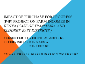 Mutuku Judith - Department of Agricultural Economics