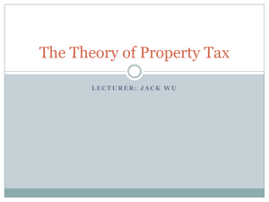 Property tax capitalization