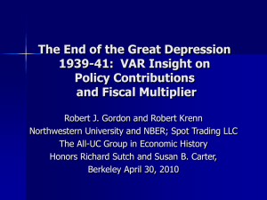 The End of the Great Depression 1939-41 - Faculty