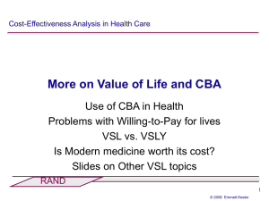 Introduction to CEA: Framing an Analysis